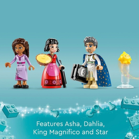 LEGO Disney Wish Castle Building Set - Blue and Tan - Picture 8 of 10